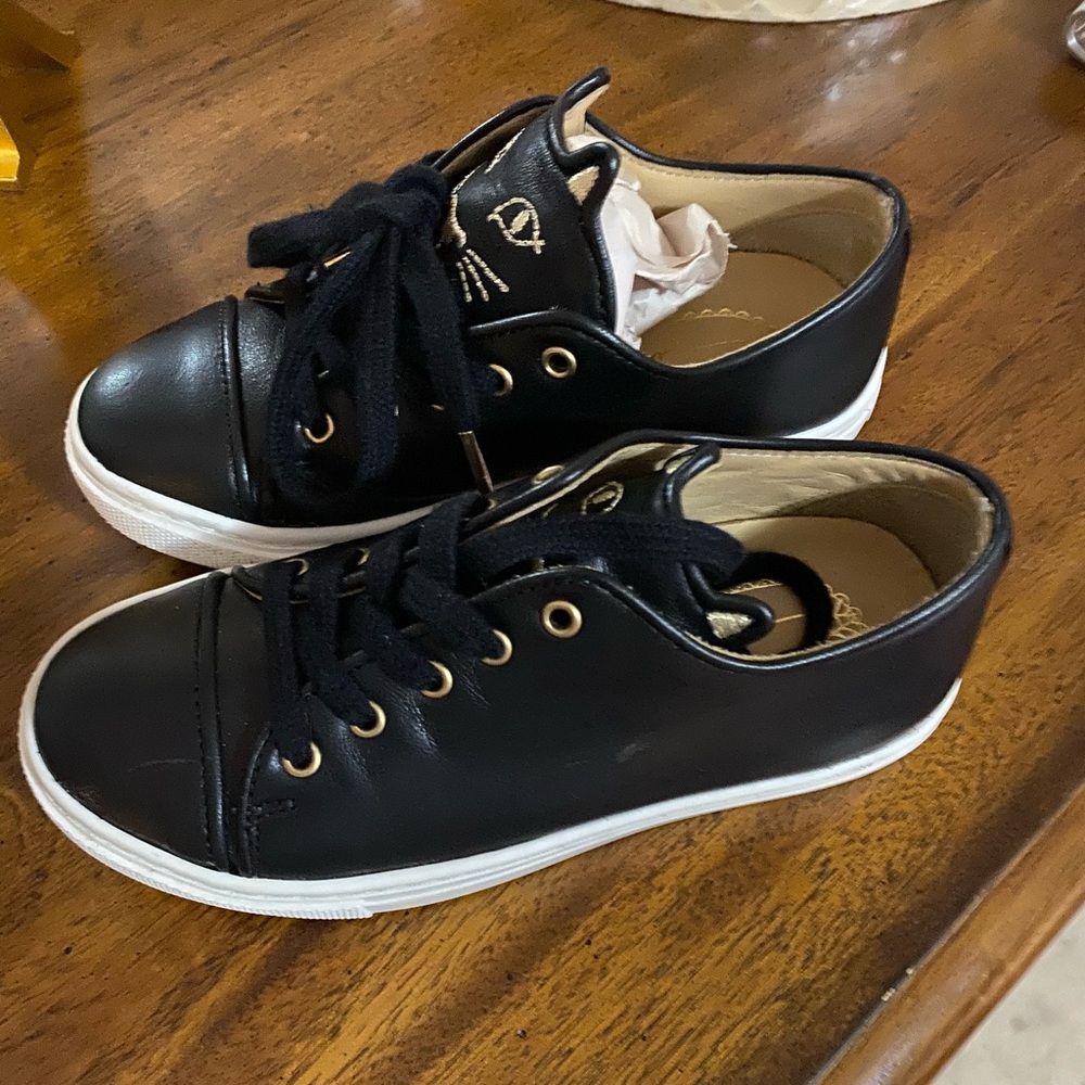 Super cute Charlotte Olympia toddler shoes.